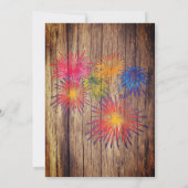 Summer Fireworks BBQ Kaart (Achterkant)