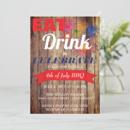 Summer Fireworks BBQ Kaart