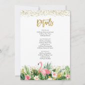 Summer Flamingo Bachelorette Weekend Uitnodiging (Achterkant)