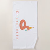 summer flamingo float kids birthday pool party strandlaken (Voorkant)