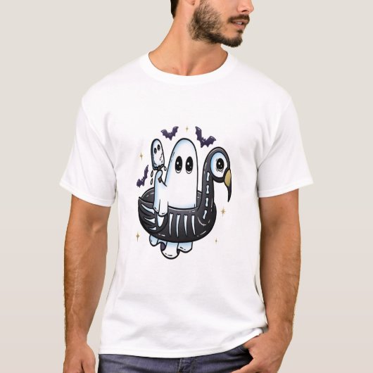 Summer Flamingo Floatie T-shirt (Voorkant)
