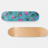 Summer Flamingo Palm Vibes #2 Persoonlijk Skateboard (Horizontaal)