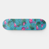Summer Flamingo Palm Vibes #2 Persoonlijk Skateboard (Horizontaal)