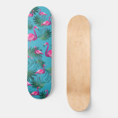 Summer Flamingo Palm Vibes #2 Persoonlijk Skateboard (Voorkant)