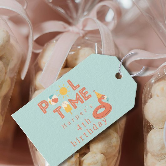 summer flamingo popsicle kids birthday pool party cadeaulabel