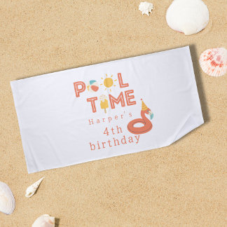 summer flamingo popsicle kids birthday pool party strandlaken