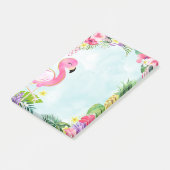 Summer Flamingo Post it Note Pad (Schuin)