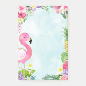 Summer Flamingo Post it Note Pad (Voorkant)