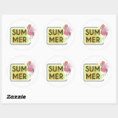 Summer Flamingo Sticker (Vel)