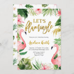 Summer Flamingo Tropical Bridal Shower Uitnodiging<br><div class="desc">Summer Flamingo Tropical Bridal Shower Uitnodiging</div>