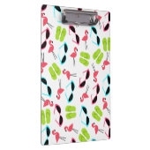 Summer Flamingos Pattern Klembord (Rechts)