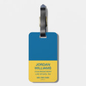 Summer Flip Flop Pattern Bagagelabel (Achterkant verticaal)