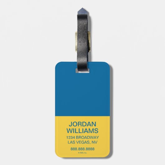 Summer Flip Flop Pattern Bagagelabel (Achterkant verticaal)