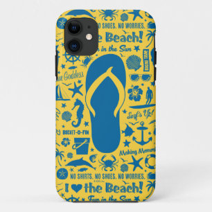 Summer Flip Flop Pattern iPhone 11 Hoesje