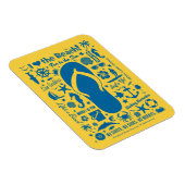 Summer Flip Flop Pattern Magneet (Rechterzijde)