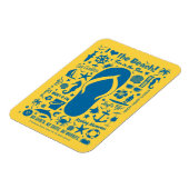 Summer Flip Flop Pattern Magneet (Linkerzijde)