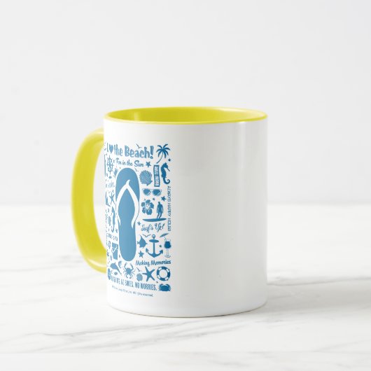 Summer Flip Flop Pattern Mok (Voorkant links)