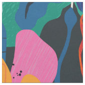 Summer Floral Abstract Stof (Close Up)