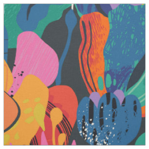 Summer Floral Abstract Stof