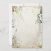 Summer Floral Arch Enchanted Garden Quinceañera Kaart (Achterkant)