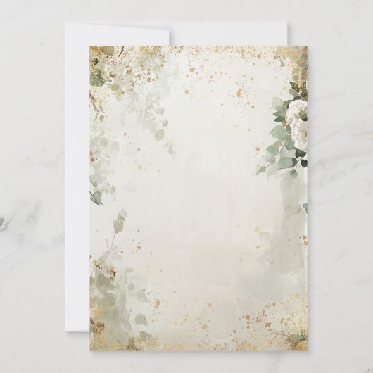 Summer Floral Arch Enchanted Garden Quinceañera  Kaart (Achterkant)