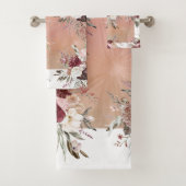 Summer Floral  Bath Towel Set Bad Handdoek (Insitu)