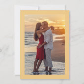 Summer floral Bridal Shower with Photo Yellow Kaart (Achterkant)