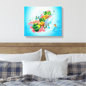 Summer Floral Canvas Afdruk (Insitu (Slaapkamer))