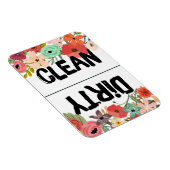 Summer Floral Dishwasher Magnet Magneet (Rechterzijde)