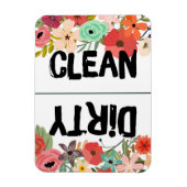 Summer Floral Dishwasher Magnet Magneet (Verticaal)
