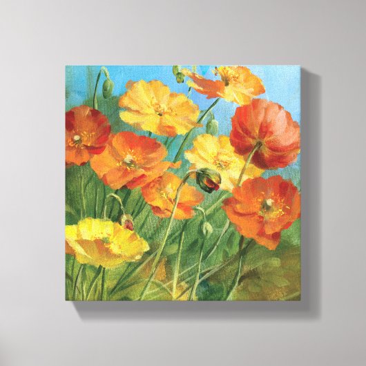 Summer Floral Field Canvas Afdruk (Voorkant)