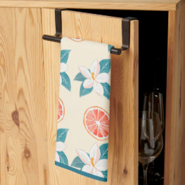 Summer Floral & Grapefruit Design Theedoek