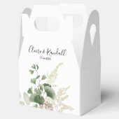 Summer Floral Green Foliage Wedding Bedankdoosjes (Geopend)