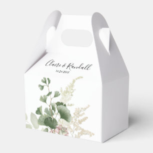 Summer Floral Green Foliage Wedding Bedankdoosjes