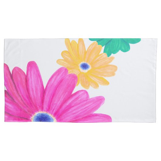 Summer Floral Kussensloop (Voorkant-Links)