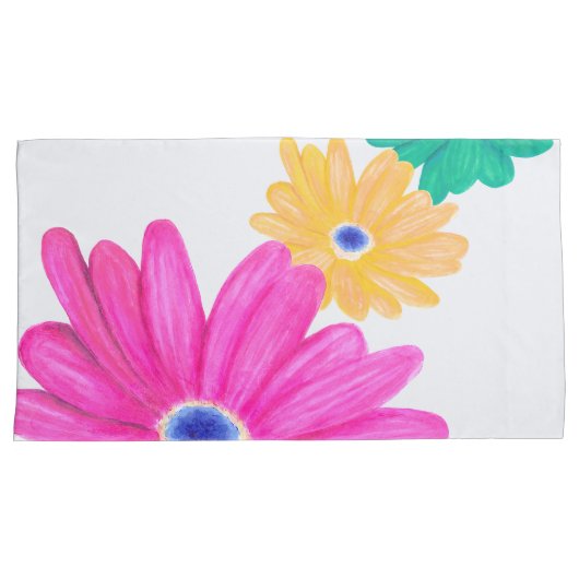 Summer Floral Kussensloop (Voorkant-Rechts)