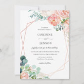 Summer Floral Lijst Weddenschap Kaart (Voorkant)