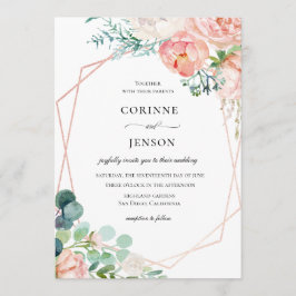 Summer Floral Lijst Weddenschap Kaart