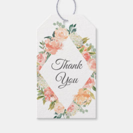 Summer Floral Medley Dank je wel Cadeaulabel