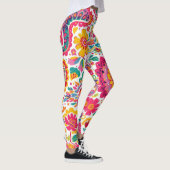 Summer Floral Paisley Pattern Leggings (Rechts)