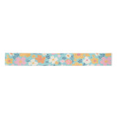 Summer Floral Print Satijnen Lint (Voorkant)