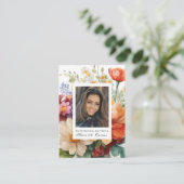 Summer Floral Spain Funeral Prayer Plaatskaartje (Staand voorkant)