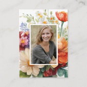 Summer Floral Spain Funeral Prayer Plaatskaartje (Voorkant)