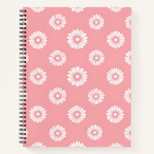 Summer Floral Spiral Notitieboek – 8.5x11", 120 pa