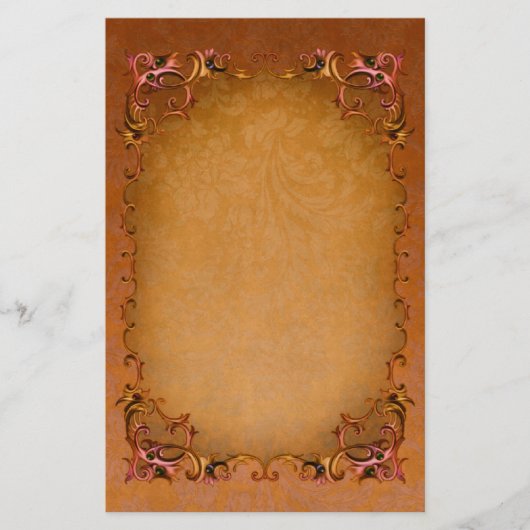Summer Floral Stationery Briefpapier (Voorkant)