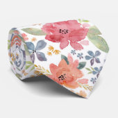 Summer Floral Stropdas (Opgerold)