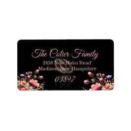 Summer Floral Wedding Design Address Etiket