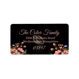 Summer Floral Wedding Design Address Etiket