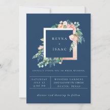 Summer Floral Wedding Invitation