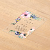 Summer Floral Wedding Invitation Acryl Uitnodigingen (Laagn)